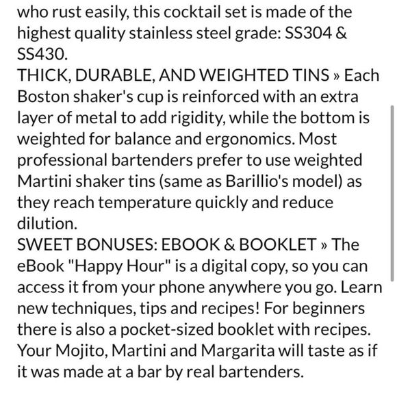 Cocktail 🍸 Shaker Set - Picture 7 of 7